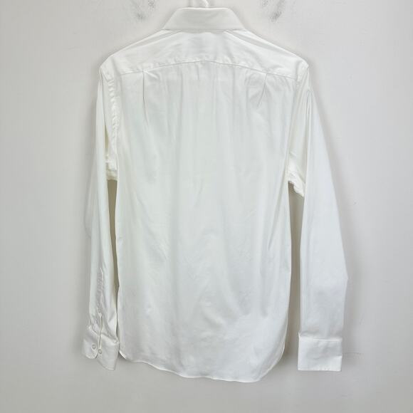 J.Crew Bowery Performance Stretch Dress Shirt Spread Collar Mens White Small NWT - Picture 9 of 12